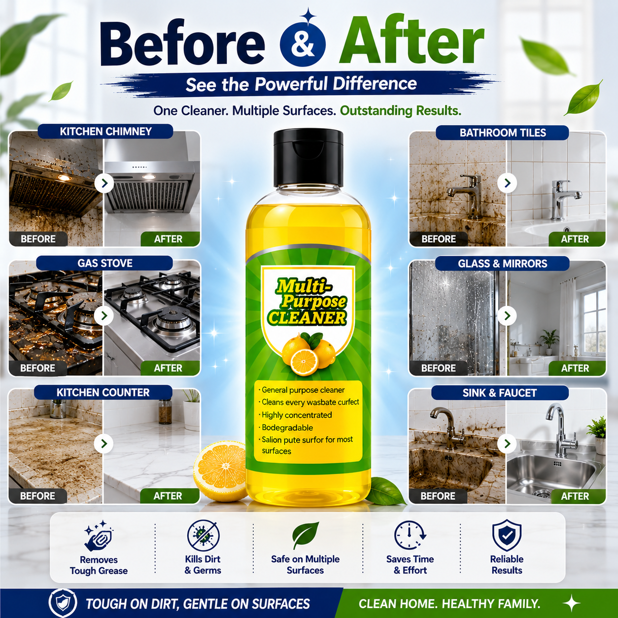Powerful Multifunctional Cleaner - Buy 1 Get 3 FREE